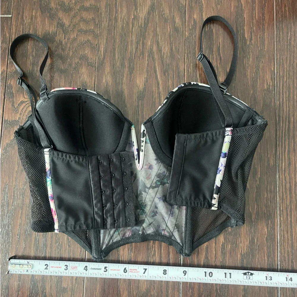 Victoria's Secret Lined Demi Buste Double Floral Women Size 32C